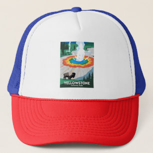 Vivid Yellowstone National Park Trucker Hat