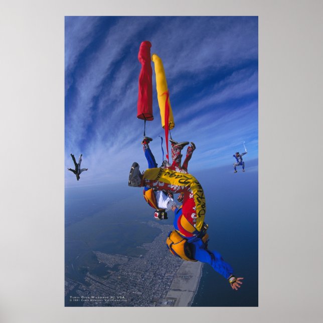 VividViews.com: Tube Dive Over Wildwood, NJ Print (Front)