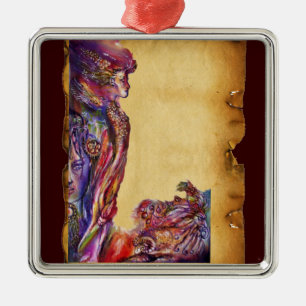 VIVIEN AND MERLIN Fantasy Metal Tree Decoration