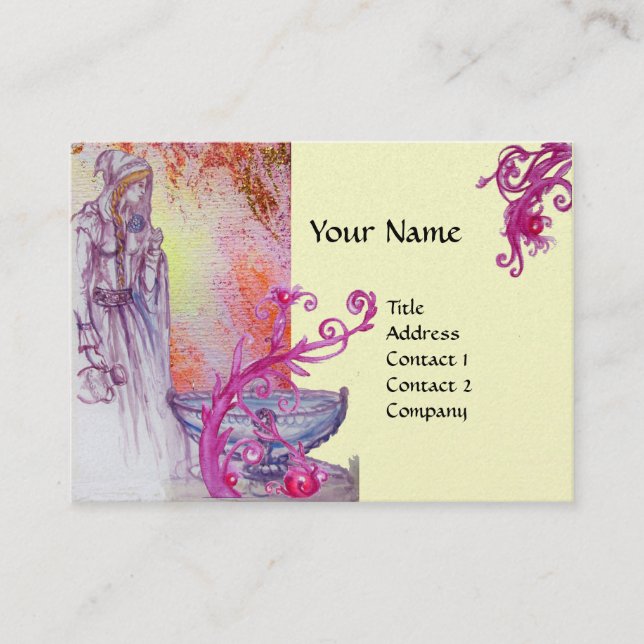 VIVIEN MONOGRAM gold metallic paper Business Card (Front)