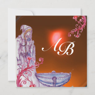 VIVIEN MONOGRAM orange  topaz Invitation