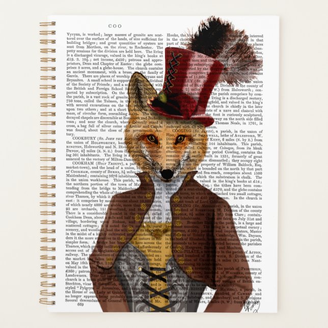 Vivienne Steampunk Fox Planner (Front)