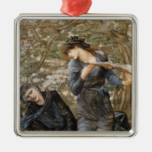 Vivien's Beguiling of Merlin (Edward Burne-Jones) Metal Tree Decoration