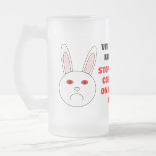 Vivisection Must End Frosted Glass Mug