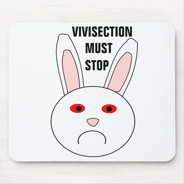 Vivisection Must Stop Mousepad (Front)