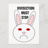 Vivisection Must Stop Postcard
