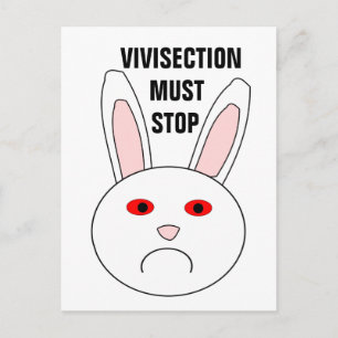 Vivisection Must Stop Postcard