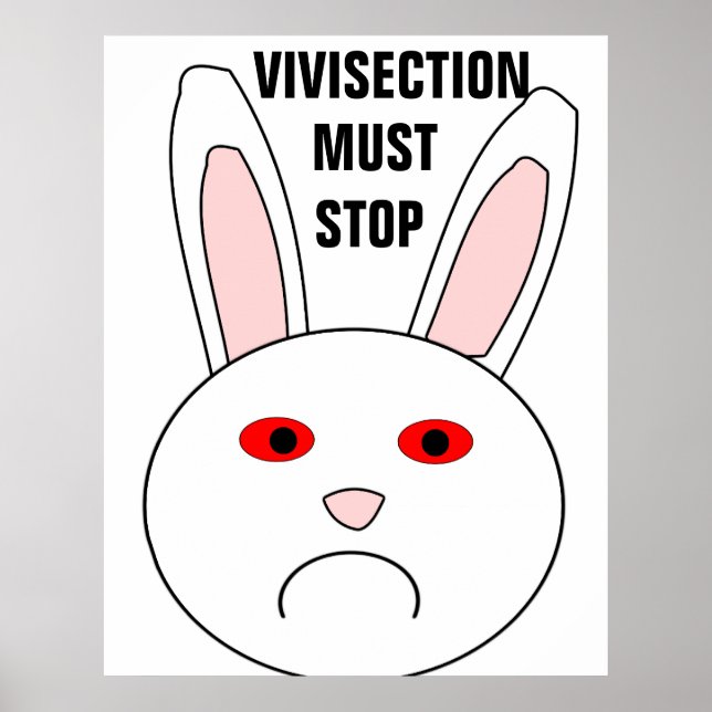 Vivisection Must Stop Poster (Front)