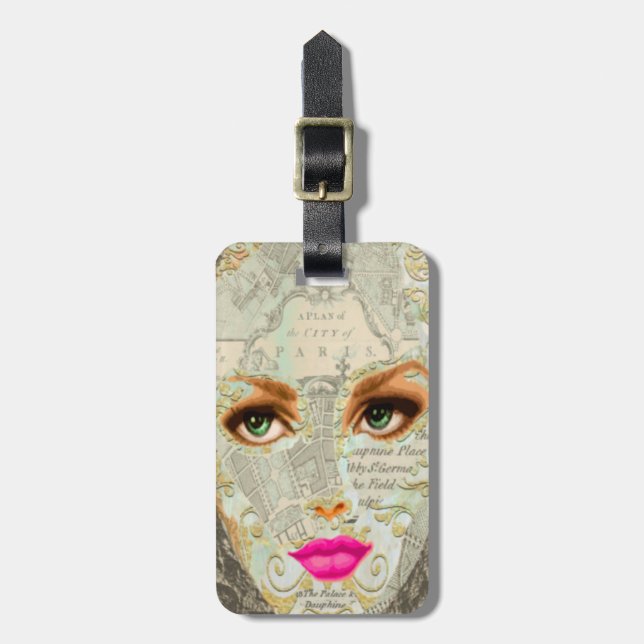 Vivstorm Face of Paris Luggage Tag (Front Vertical)