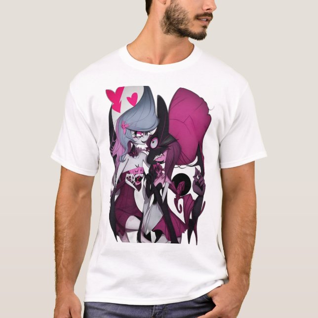 Vivziepop's Cute Vaggie and Charlie T-Shirt (Front)
