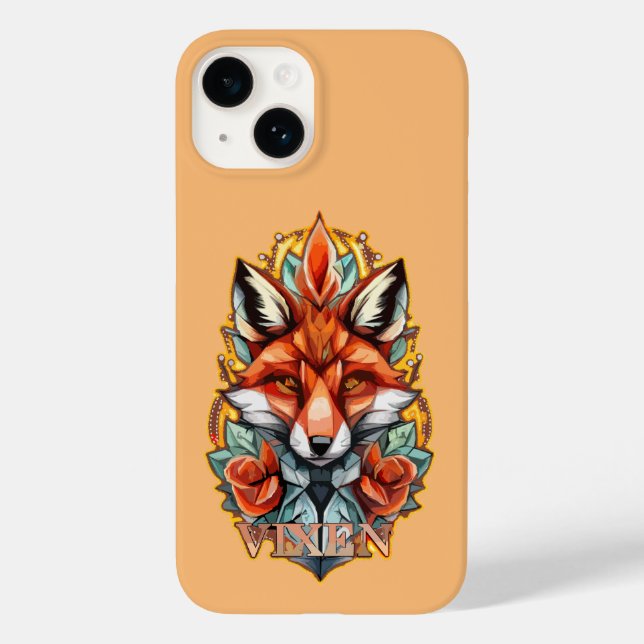 Vixen Fox Art Design Case-Mate iPhone Case (Back)