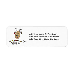 Vixen Reindeer Christmas Tshirts and Gifts