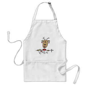 Vixen Reindeer Christmas Tshirts and Gifts Standard Apron