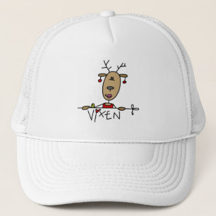Vixen Reindeer Christmas Tshirts and Gifts Trucker Hat