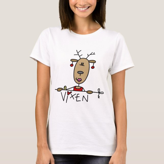Vixen Reindeer Tshirts and Gifts (Front)