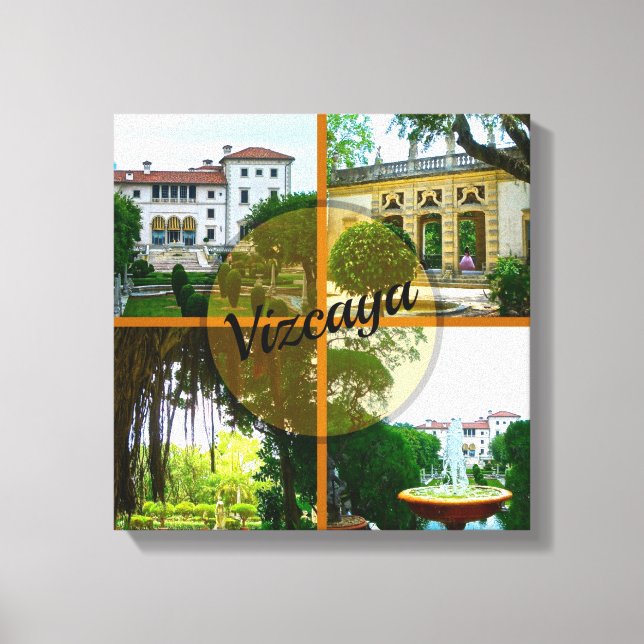 Vizcaya Museum and Botanical Garden Miami Florida Canvas Print (Front)