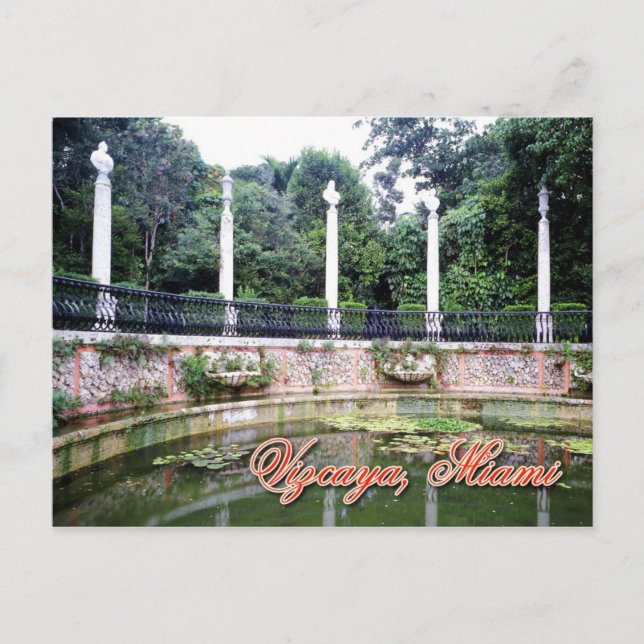 Vizcaya Museum and Gardens, Miami, Florida Postcard (Front)