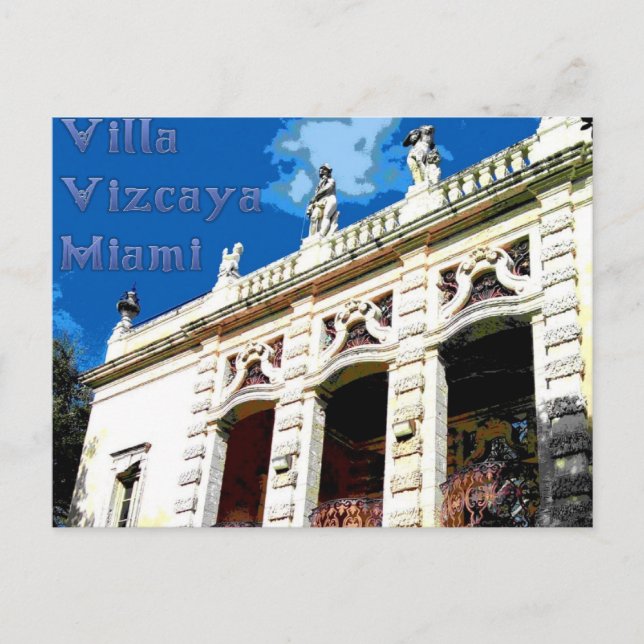 Vizcaya poster postcard (Front)