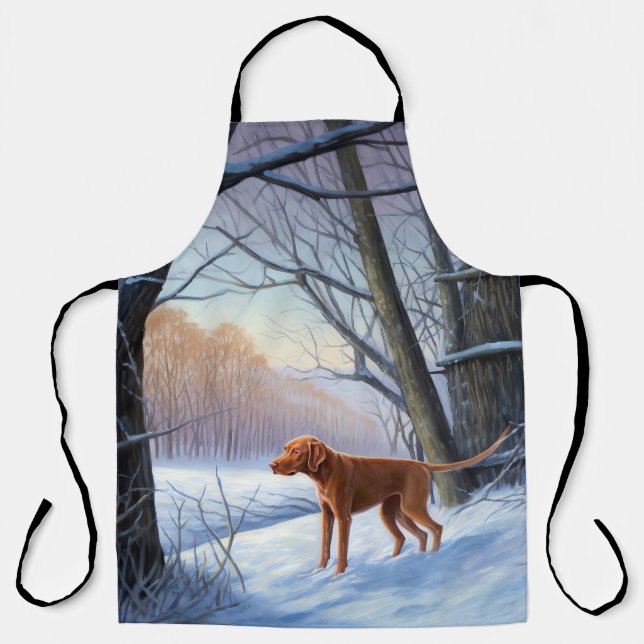 Vizla Let It Snow Christmas  Apron (Front)