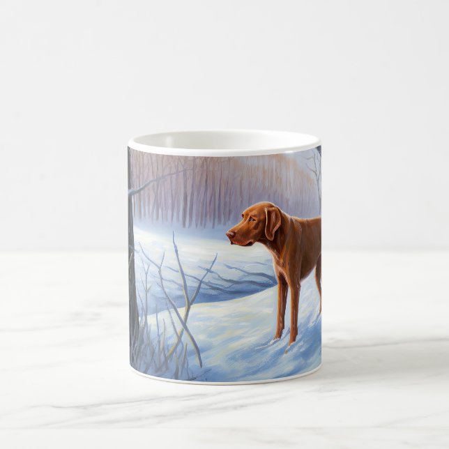Vizla Let It Snow Christmas  Coffee Mug (Center)