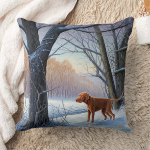 Vizla Let It Snow Christmas  Cushion
