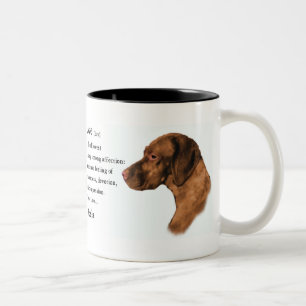 Vizsla Art Gifts Two-Tone Coffee Mug