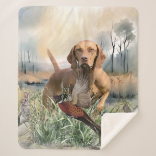 Vizsla  , Art  Sherpa Blanket