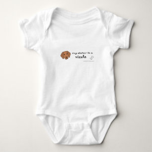 vizsla baby bodysuit
