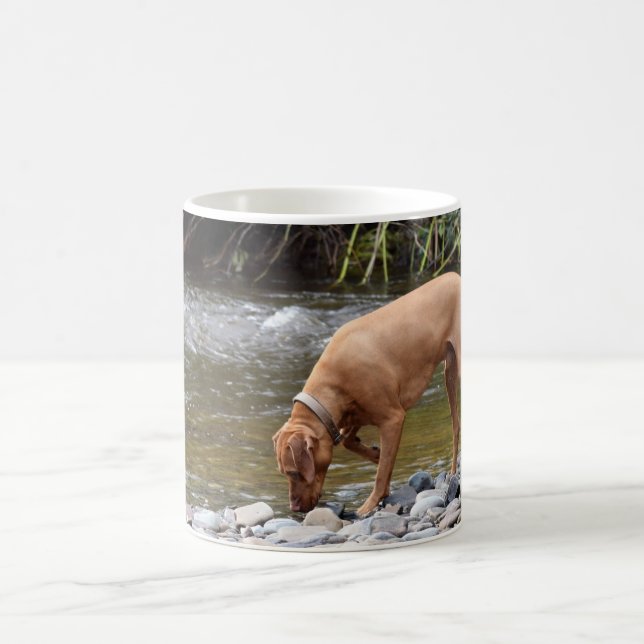 Vizsla by River Coffee Mug (Center)