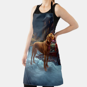 Vizsla Christmas Festive Season  Apron