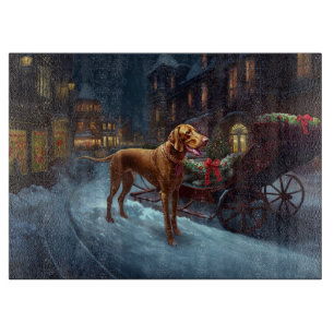 Vizsla Christmas Festive Season  Cutting Board