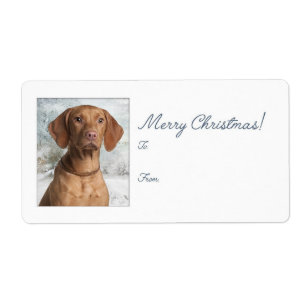 Vizsla Christmas Gift Stickers