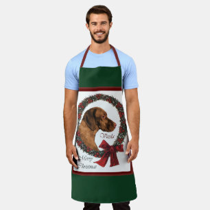 Vizsla Christmas Gifts Apron