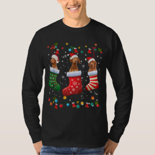 Vizsla Christmas Socks Funny Xmas Vizsla Dog Lover T-Shirt