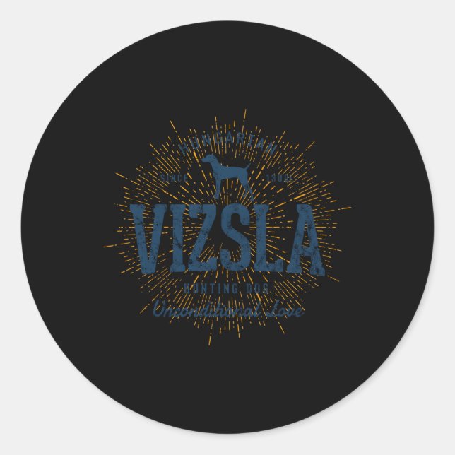 Vizsla Classic Round Sticker (Front)