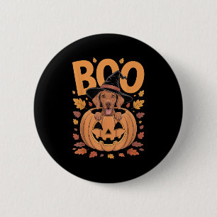 Vizsla Costume On Pumpkin Halloween Vizsla  6 Cm Round Badge