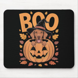 Vizsla Costume On Pumpkin Halloween Vizsla  Mouse Mat