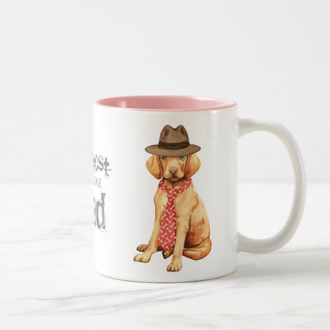 Vizsla Dad Two-Tone Coffee Mug (Right)