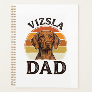 Vizsla Dad Vintage Engraving Dog Design_1 Planner