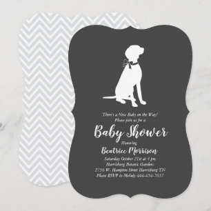 Vizsla Dog Baby Shower Gender Neutral Invitation
