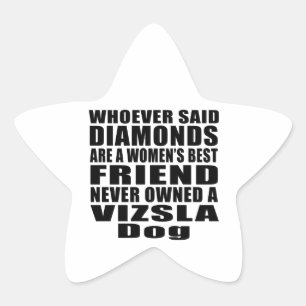 VIZSLA DOG BEST FRIEND DESIGNS STAR STICKER