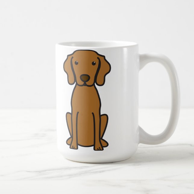 Vizsla Dog Cartoon Coffee Mug (Right)