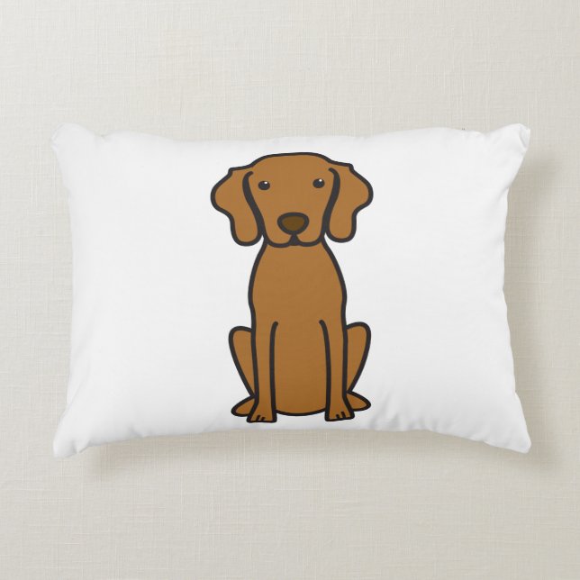 Vizsla Dog Cartoon Decorative Cushion (Front)
