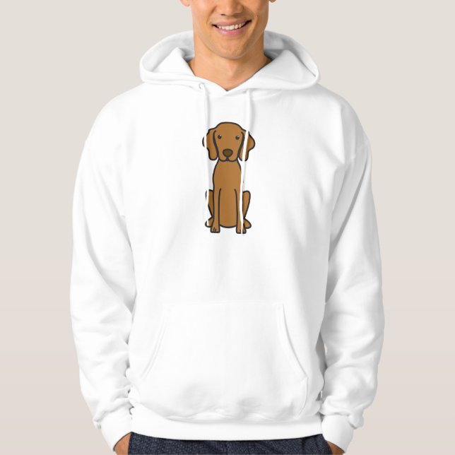 Vizsla Dog Cartoon Hoodie (Front)