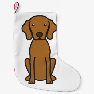 Vizsla Dog Cartoon Small Christmas Stocking