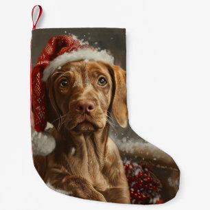 Vizsla Dog Christmas Festive Small Christmas Stocking