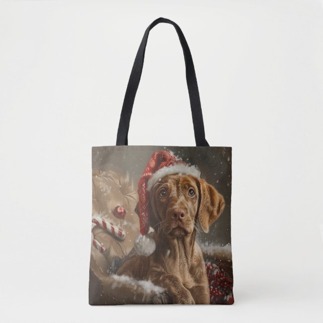 Vizsla Dog Christmas Festive  Tote Bag (Front)
