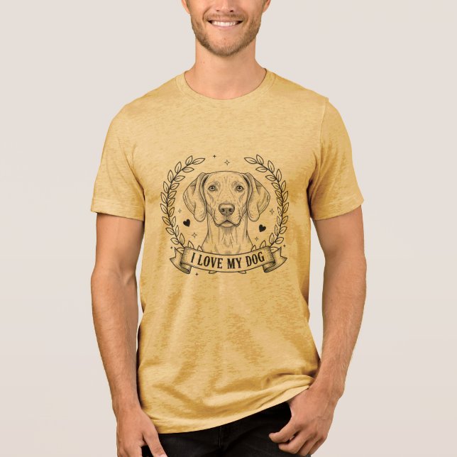 Vizsla Dog Love Owner Tri-blend Tri-Blend Shirt (Front)
