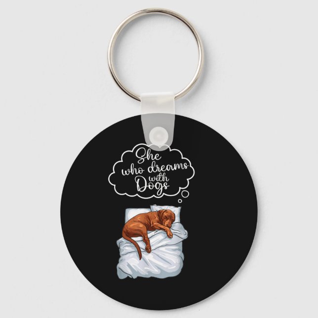 Vizsla Dog Nightgown Pajama  Key Ring (Front)