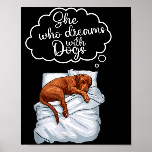 Vizsla Dog Nightgown Pajama  Poster